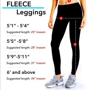 Yogipace Women's Water Resistant Thermal Fleece Lined Leggings Side Pockets